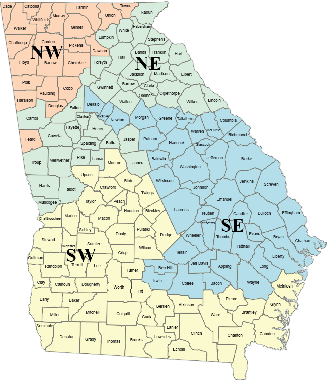 GCI Sales Territory Map